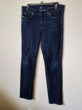 Denim Jeans 7 for all Mankind straight leg size 30 fits US 10